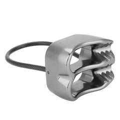 Pwshymi ATC descender with V-Groove friction for smoother descents.