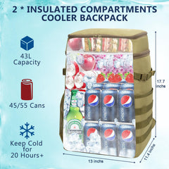 Pyrrhus insulated compartments keep drinks cold and foods dry on day trips.