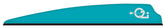 Q2i Fusion X-II teal 4in vanes on arrow improve visibility and precision