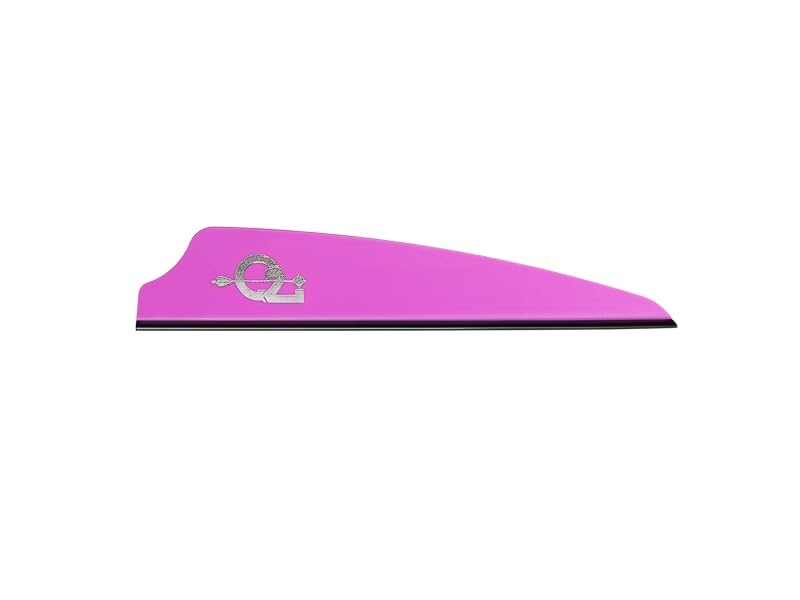 Q2i Fusion X-II purple vane front view highlights ultra-lightweight design for stable flight.