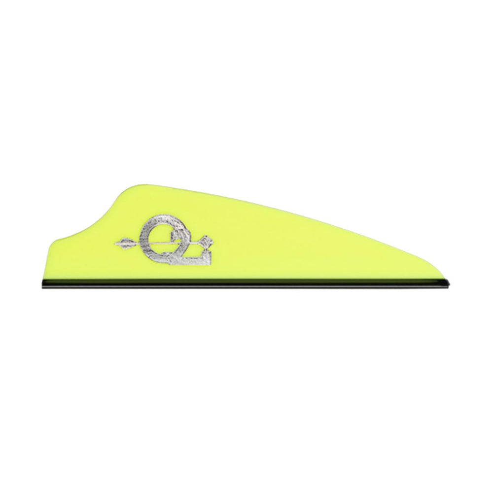 Q2i Fusion X-II neon yellow vanes packaging enhances visibility for quick arrow setup