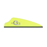 Q2i Fusion X-II neon yellow vanes packaging enhances visibility for quick arrow setup