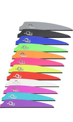 Q2i Fusion X-II vanes close-up highlights soft black base with stiff top for reliable flight.