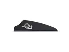 Q2i Fusion X-II vanes with low-profile design may reduce drag for steadier arrow flight.
