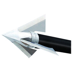 QAD Exodus broadheads full blade 100 gr closeup for field-ready penetration and consistent use