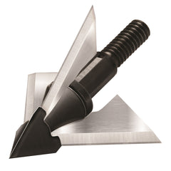 QAD Exodus crossbow broadhead blade detail showing replaceable blades for durable field use