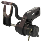 QAD UltraRest Hunter Black LH arrow rest showing full containment for noise-free aiming