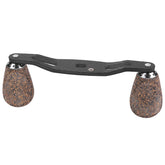 QANYEGN reel handle carbon-wood frame for durable, lightweight performance on reels