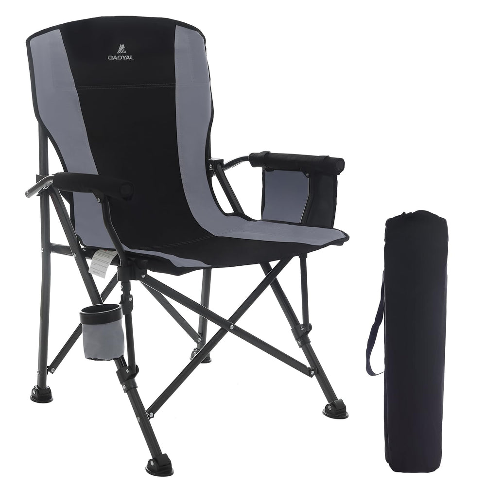 QAOYAL camping chair side pocket keeps essentials accessible during outdoor sessions.