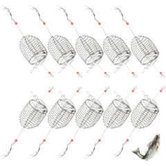 QCdeSoulBLV chum rig basket front view highlights rustproof stainless steel durability.