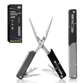 QDX 12-in-1 multitool fishing pliers folded for compact portability