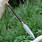 QEPAA CRAFTS Viking spear full view for historical display and collection