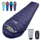 QEZER 0°F sleeping bag outer shell with water-resistant fabric for cold-weather camping