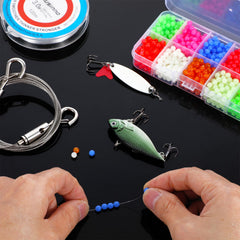 Glow-in-the-dark beads visible in low light for night fishing (3 colors)