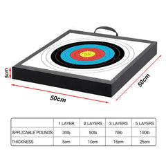QI HUO JU Foam Archery Target close-up shows durable EVA foam surface.