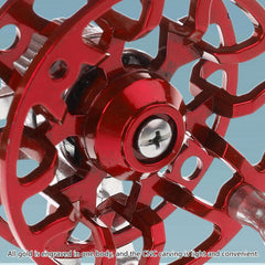 QIEIEI Fly Reel compact design fits comfortably in the palm