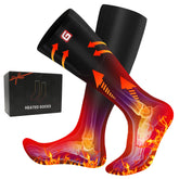 QILOVE heated socks packaging showcases portable warmth for outdoor gifting