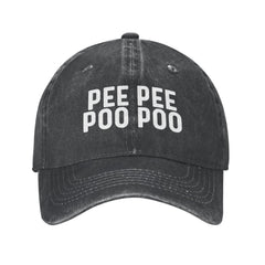Qioesotry Make Pee Pee Poo Poo Again hat adjustable buckle for all day comfort.