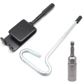 Qjaiune universal ice anchor drill adapter kit with 11mm compatibility