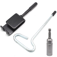 Qjaiune universal ice anchor drill adapter kit with 11mm compatibility