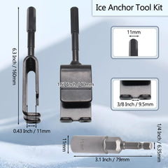 Ice fishing shelter stake nails included in the kit