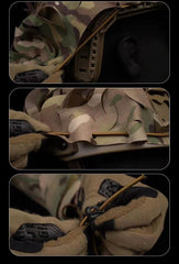 QJYZHAN camouflage pattern detail on helmet cover for versatile environments