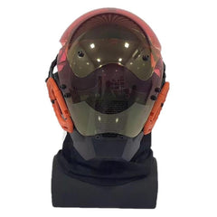 QJYZHAN Cybermask with hood attachment, offering sleek style and added concealment