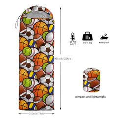 QOOMO three-season sleeping bag with drawstring hood for snug warmth