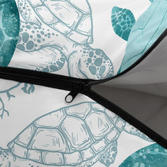 QOOMO Turtles lining uses soft 190T pongee for comfortable skin feel.