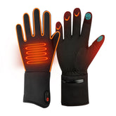 QSocksy heated gloves packaging showcases a gift-ready winter set for outdoor use.