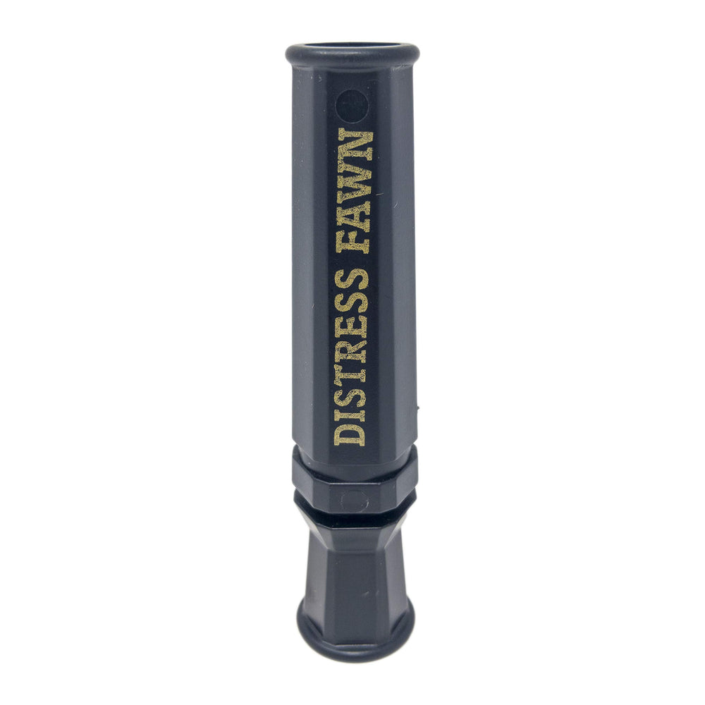 Quaker Boy Distress Fawn Predator Call Black, front view for realistic distress tones
