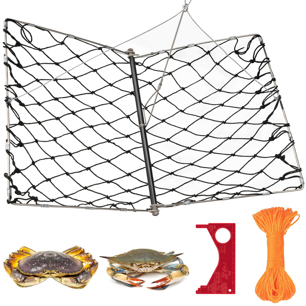 QualyQualy castable crab trap with stainless steel frame and poly mesh