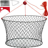 QualyQualy crab trap wire grid bottom front view shows sturdy construction for reliable crabbing.