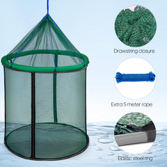 QualyQualy mesh material prevents tangling while keeping catch safe.