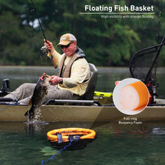 Elastic steel ring securing the basket to the bucket rim