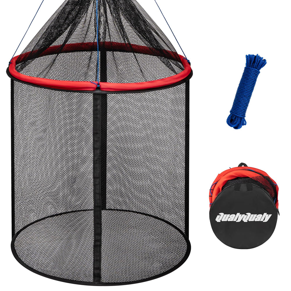 QualyQualy floating fish basket 73 gallon exterior showing 31.4 inch diameter