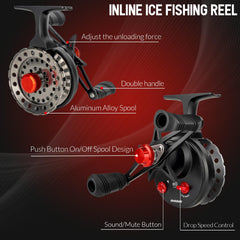 QualyQualy ice scoop image highlights quick scooping to clear holes and improve fishing efficiency.