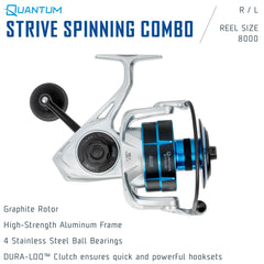 Quantum Strive 2-piece rod joined for easy transport and strength.