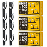QudraKast 3-pack horizontal rod holders - assembly view