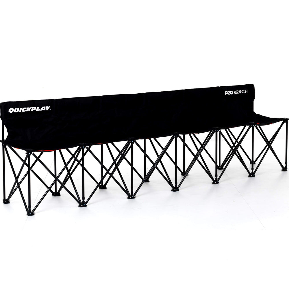 QUICKPLAY PRO folding-frame bench enables quick setup on any field