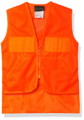 Quietwear youth hunting vest orange with secure pockets for quick gear access.