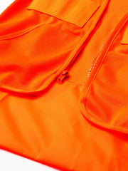 Quietwear vest featuring pockets and zipper for easy, hands-free outdoor use.