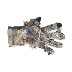 QuikCamo leafy camo gloves pattern detail highlights mossy oak break-up country style.