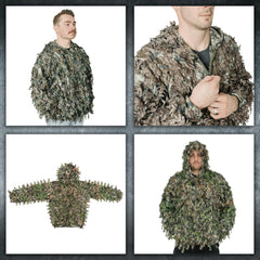QuikCamo hood detail offers adjustable fit and concealment.