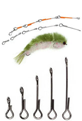 Quintathletic articulated shank 10mm enables realistic streamer action in freshwater and saltwater.