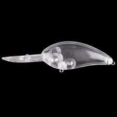 Quintathletic unpainted minnow lure blank for customizable color patterns.