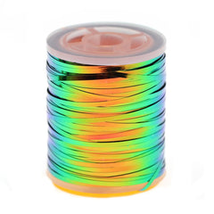 Quintathletic wet flies body wrap with holographic tinsel detail visible