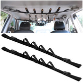 Inside view of Qulkws car fishing rod holder installed in vehicle