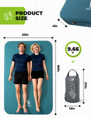 QuNature innovative Y-shaped structure camping pad enhances stability on uneven ground