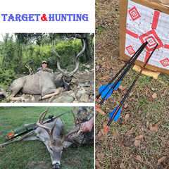 QunYing archery carbon arrow 29 inch shaft suitable for multiple bow setups